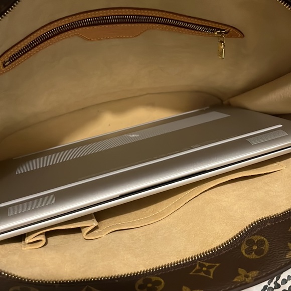 💎 LIKE NEW 💎 LAPTOP LOUIS VUITTON WORK ZIPPER HARD TOTE BABYLONE BUSINESS - Picture 13 of 13